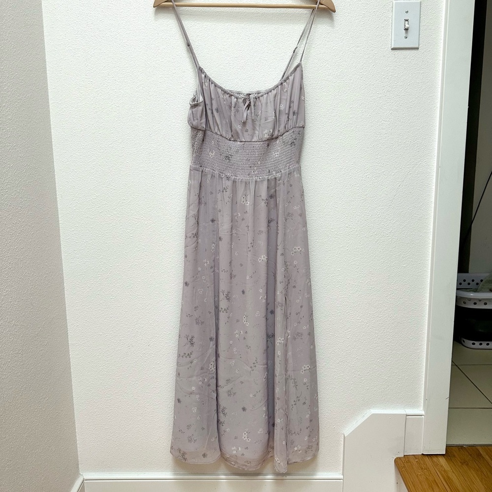 Wilfred Genoa Midi Dress Vin Gris Print